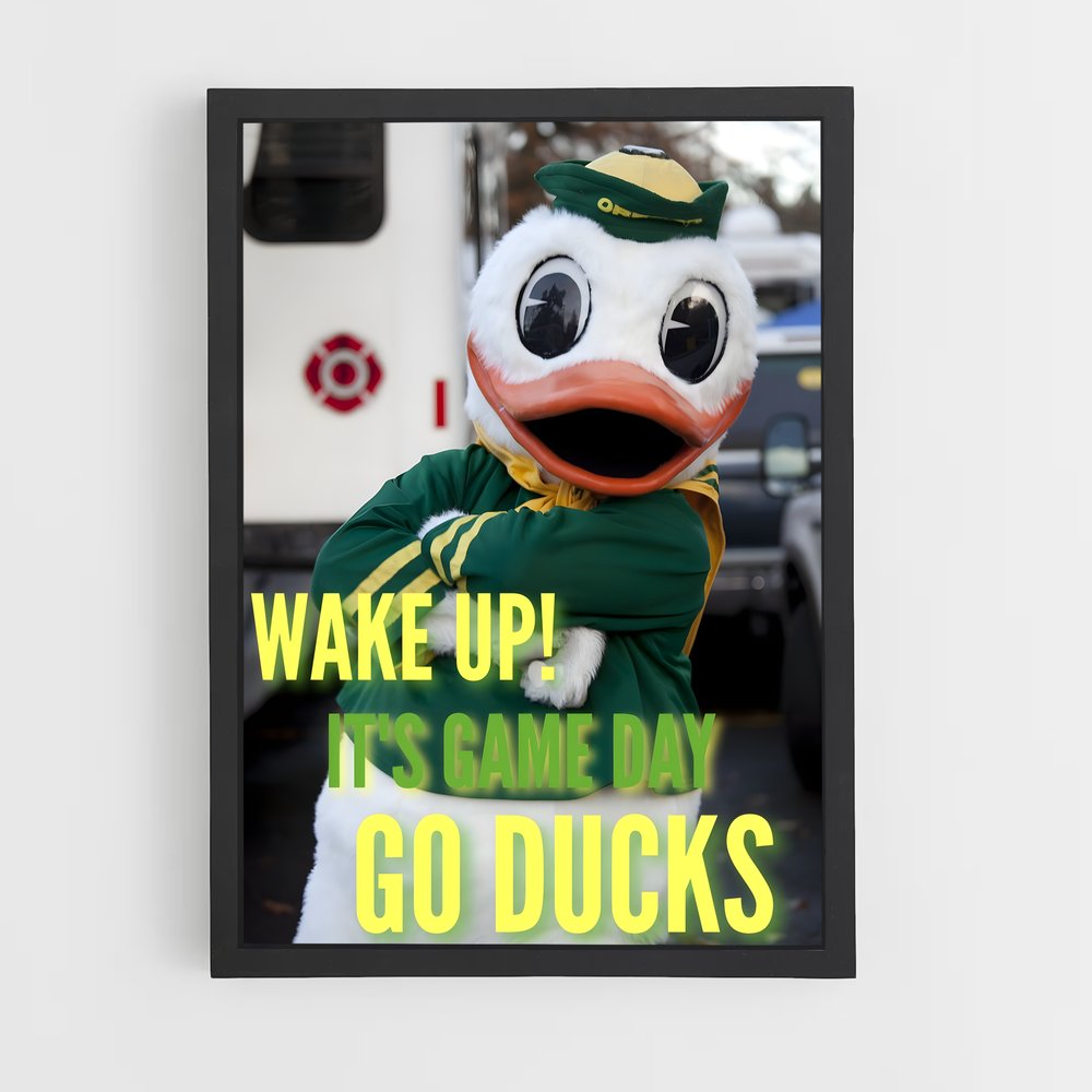Poster Game Day avec les Ducks – affiche Basketball (vue 2)